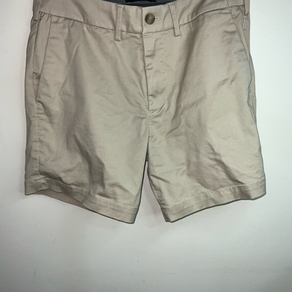 Express Men's Beige Flat Front Shorts